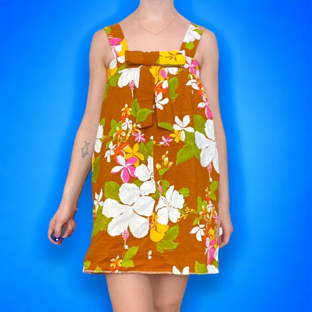 Milly Women's Brown and Orange Dress